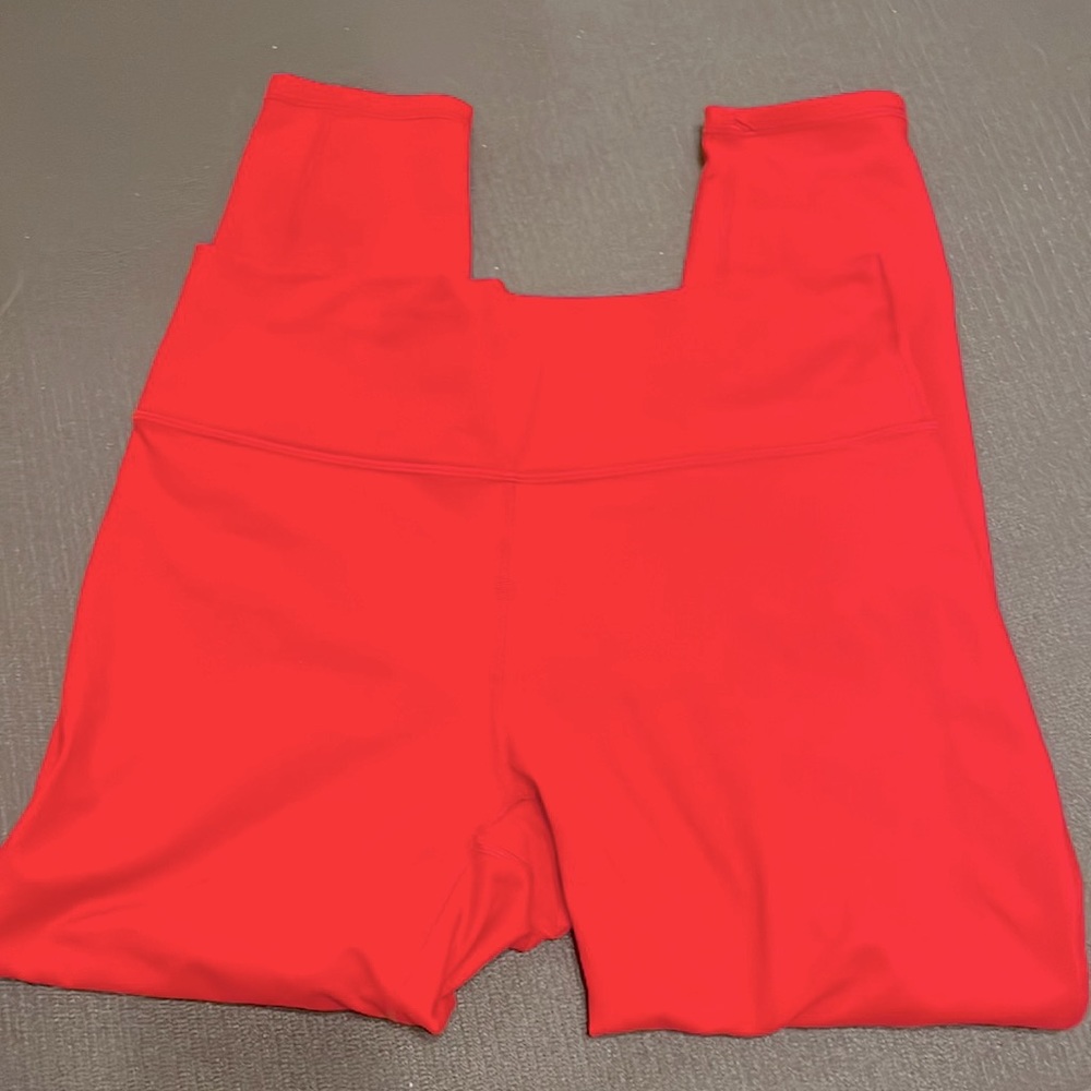 Fabletics Define High Waisted 7/8 Legging Powerhold Persimmon Red